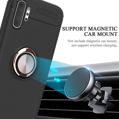 Samsung Galaxy NOTE 10 PLUS silikondeksel cover (svart)