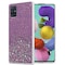 Samsung Galaxy A51 5G Silikondeksel Glitter (lilla)