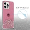iPhone 14 PRO Silikondeksel Glitter (rosa)