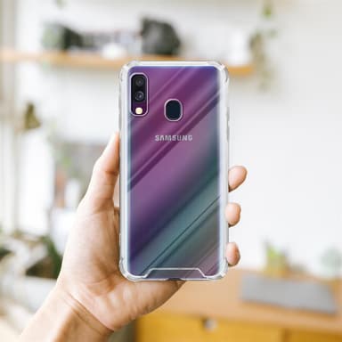Samsung Galaxy A40 Deksel Case Cover (gjennomsiktig)