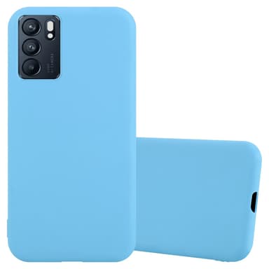Oppo Reno6 5G silikondeksel cover (blå)
