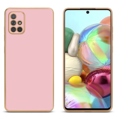 Samsung Galaxy A71 4G silikondeksel case (rosa)
