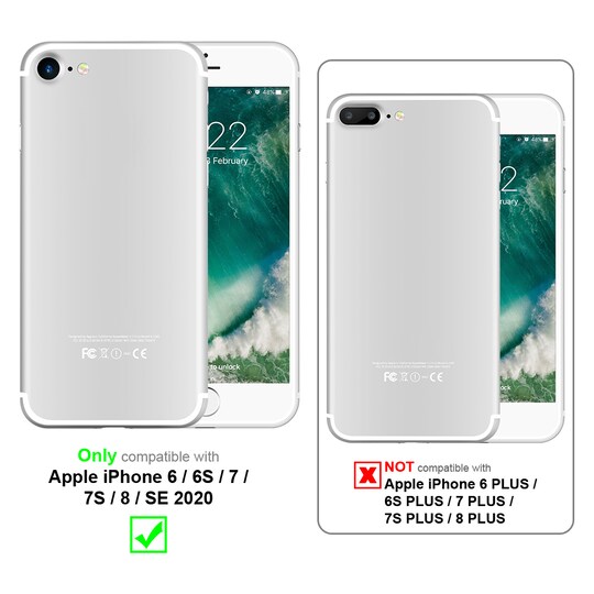 iPhone 6 / 6S / 7 / 7S / 8 / SE 2020 Deksel Case Cover
