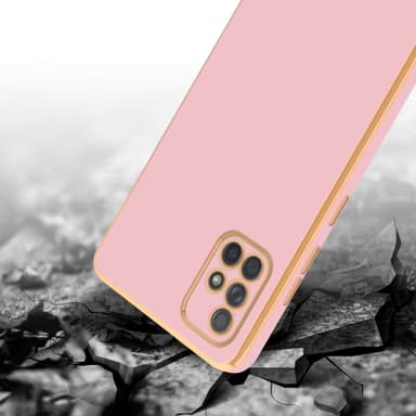 Samsung Galaxy A71 4G silikondeksel case (rosa)