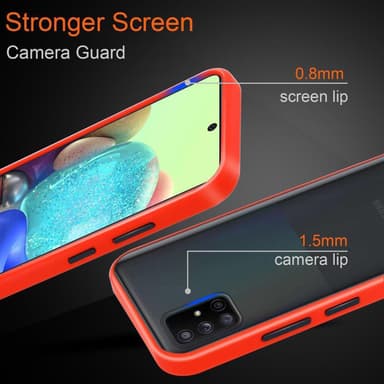 Samsung Galaxy A71 4G Deksel Case Cover (gjennomsiktig)
