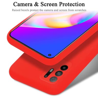 Oppo A94 5G silikondeksel case (rød)