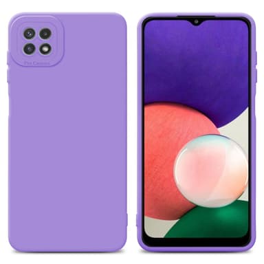 Samsung Galaxy A22 5G silikondeksel case (lilla)