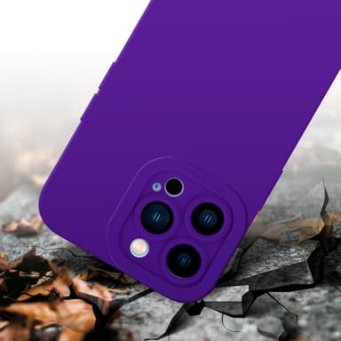 iPhone 13 PRO MAX silikondeksel case (lilla)