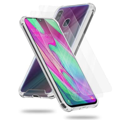 Samsung Galaxy A40 Deksel Case Cover (gjennomsiktig)