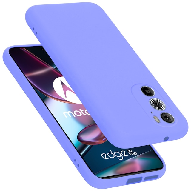 Motorola EDGE 30 PRO / EDGE+ silikondeksel case (lilla)