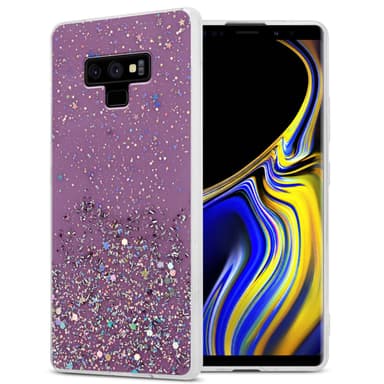 Samsung Galaxy NOTE 9 Silikondeksel Glitter (lilla)