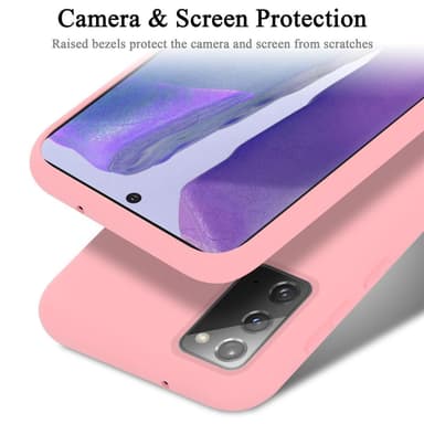 Samsung Galaxy NOTE 20 silikondeksel case (rosa)
