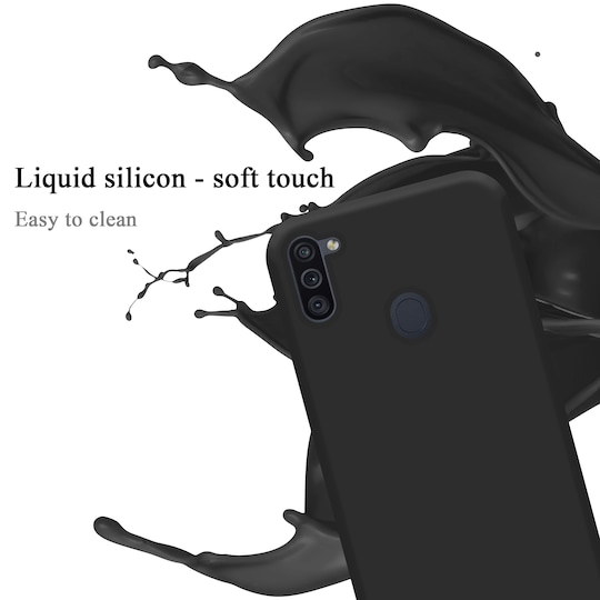 Samsung Galaxy A11 / M11 silikondeksel case (svart)