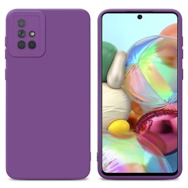 Samsung Galaxy A71 4G silikondeksel case (lilla)