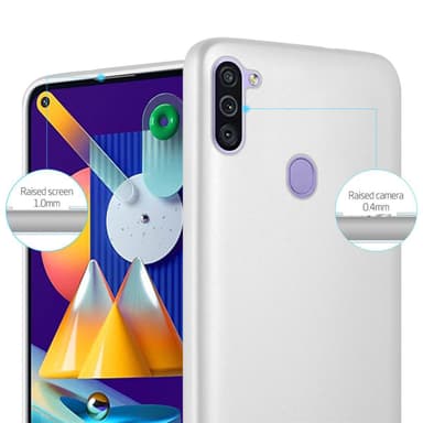 Samsung Galaxy A11 / M11 Deksel Case Cover (sølv)