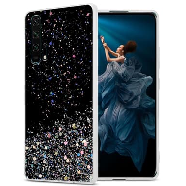 Honor 20 PRO Silikondeksel Glitter (svart)
