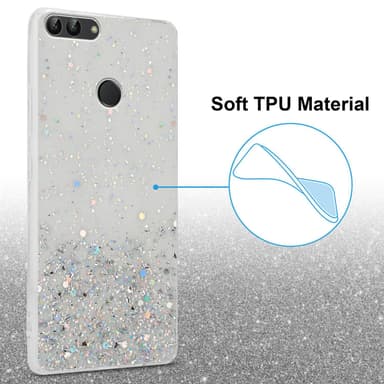 Huawei P SMART 2018 / Enjoy 7S Silikondeksel Glitter