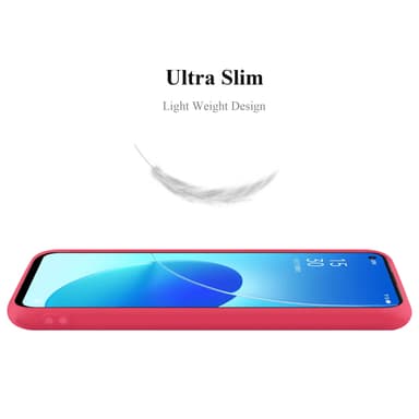 Oppo Reno6 5G silikondeksel cover (rød)