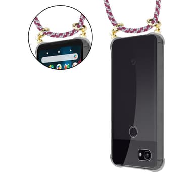 Google PIXEL 2 Deksel med Halskjede (rød)
