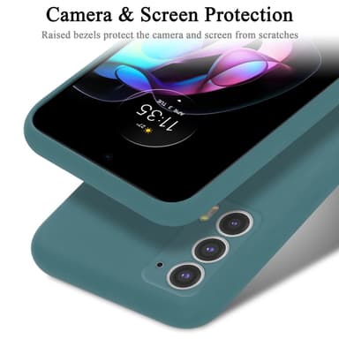 Motorola EDGE 20 silikondeksel case (grønn)