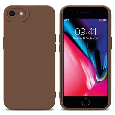 iPhone 7 / 7S / 8 / SE 2020 silikondeksel case (brun)