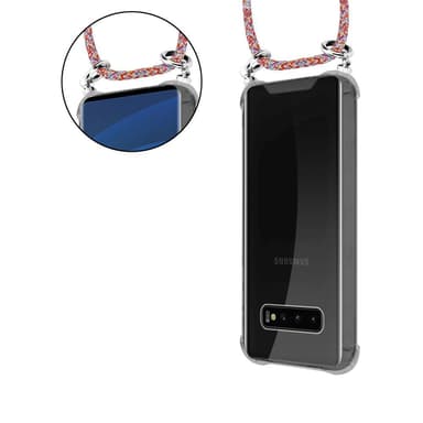 Samsung Galaxy S10 4G Deksel med Halskjede (rød)