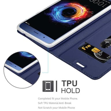 Honor 8 PRO lommebokdeksel etui (blå)