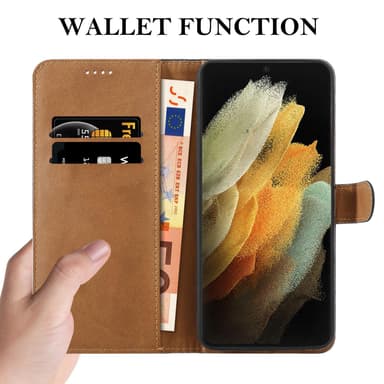 Samsung Galaxy S21 ULTRA lommebokdeksel etui (svart)