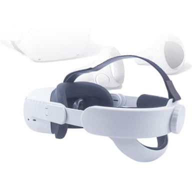 Pannebånd til Oculus Quest 2 3 i hvit plast