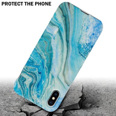 iPhone XS MAX lommebokdeksel etui (blå)