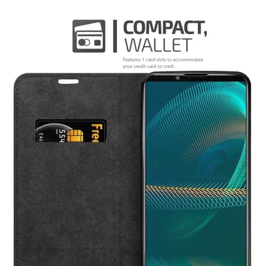 lommebokdeksel Sony Xperia 5 III case (svart)