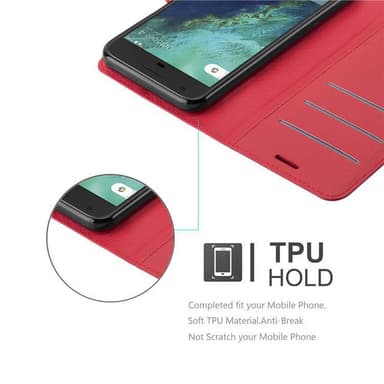 Google PIXEL XL lommebokdeksel etui (rød)