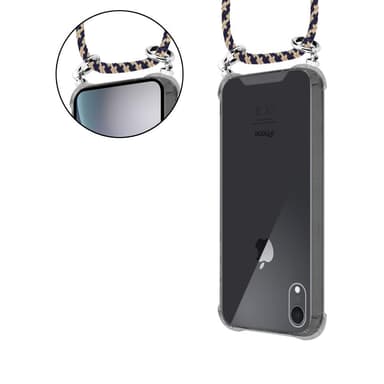 iPhone XR Deksel med Halskjede (blå)