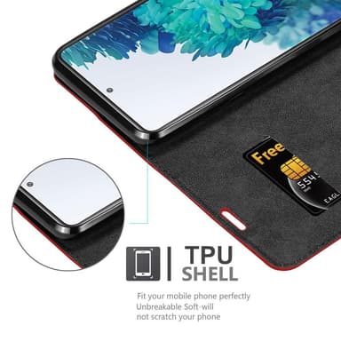 Samsung Galaxy S20 FE lommebokdeksel case (rød)