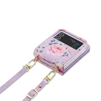 POLA Flower deksel Samsung Galaxy Z Flip 4 - Pink