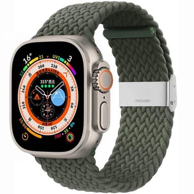 Flettet klokkerem Apple Watch Ultra (49mm) - Army