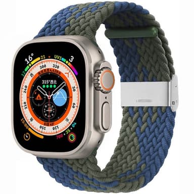 Flettet klokkerem Apple Watch Ultra (49mm) - Bluegreen