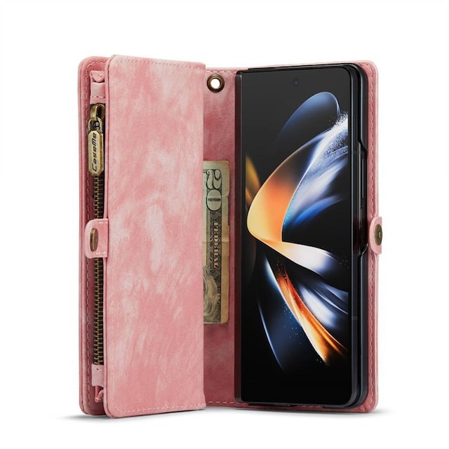 Multi Wallet CaseMe 11-kort Samsung Galaxy Z Fold 5 - Rosa