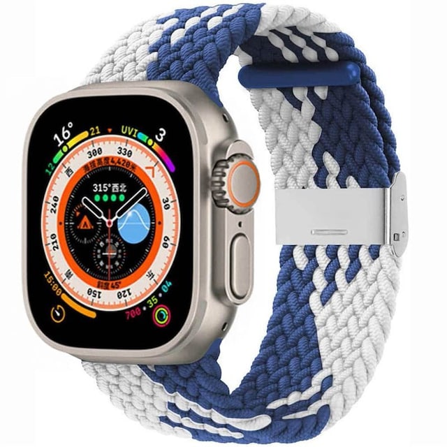 Flettet klokkerem Apple Watch Ultra (49mm) - Bluewhite
