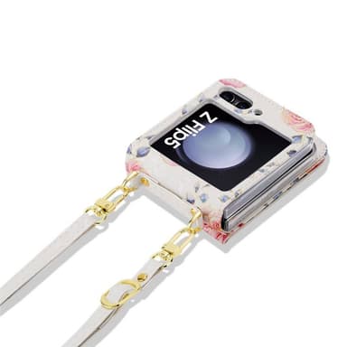 POLA Flower deksel Samsung Galaxy Z Flip 5 - White