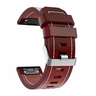 Lær klokkereim easyfit Garmin Fenix 6X Pro - Brun