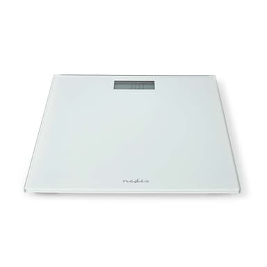 Nedis Personvekt | Digital | Hvit | Herdet Glass | Maksimal vekttrykk: 150 kg