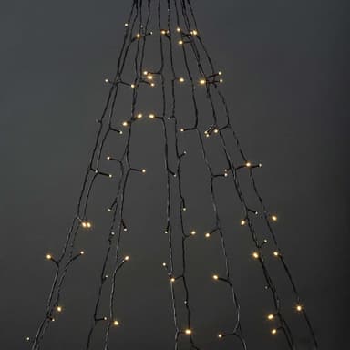 Nedis SmartLife Julelys | Tre | Wi-Fi | Varm Hvit | 200 LED's | 20.0 m | 10 x 2 m | Android™ / IOS