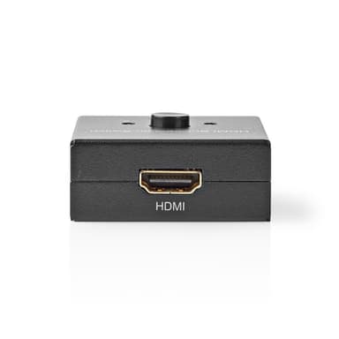 Nedis HDMI ™ Switch | 3-Port port(s) | 1x HDMI ™ -inngang / 2x HDMI™ Inngang | 1x HDMI ™ -utgang / 2x HDMI ™ -utgang | 4K@60Hz | 6 Gbps | Metall | Antrasitt
