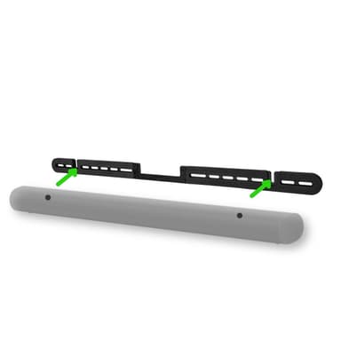 Nedis Soundbar Mount | Kompatibel med: Sonos® Arc™ | Vegg | 10 kg | Fort | ABS / Stål | Sort