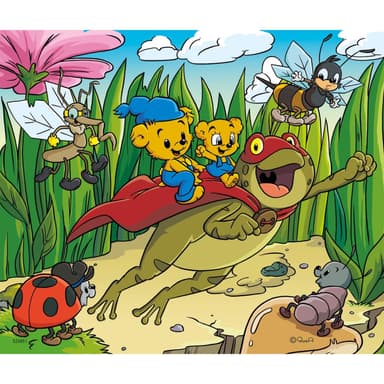 Kärnan Askpussel i trä 30 bitar Bamse och världens minsta äventyr