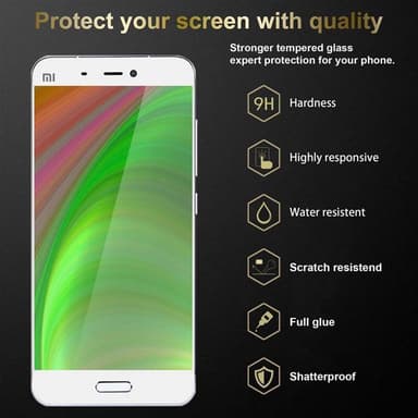 Xiaomi Mi 5 Skjermbeskytter Skärmskydd (hvit)