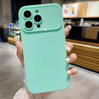 Slim-Fit TPU Telefondeksel til iPhone 15 Plus-deksel - Cyan
