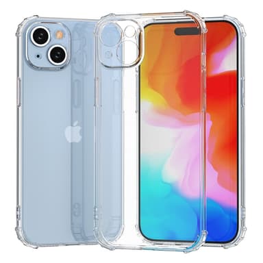 Til iPhone 15 Plus dekselveske TPU-ramme+akryl baktelefonveske