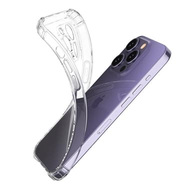 Til iPhone 15 Pro Cover Case TPU-ramme+Akryl Baktelefonveske